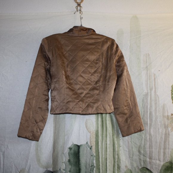 Vintage LEILEI Silk Crop Tuxedo Jacket  Shirt 🌵Medium - Picture 2 of 9